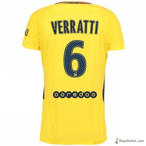 Camiseta Paris Saint Germain Replica Segunda Ropa Verratti 2017/18